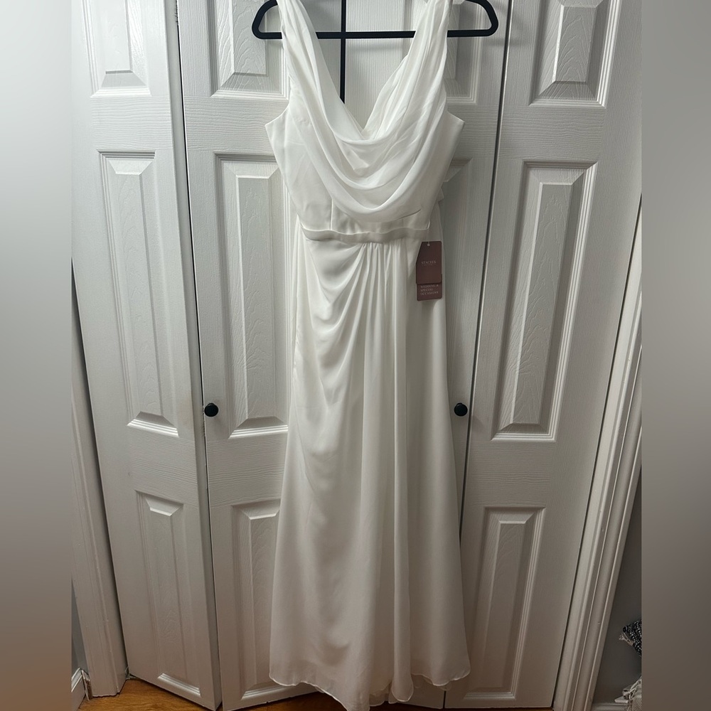Elegant White Evening Gown